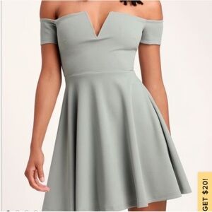 Lulu's Play the Party Off Shoulder Skater
Blue Dress size L